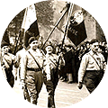1934 - D&eacute;fil&eacute; de membres de "solidarit&eacute; fran&ccedil;aise" aux obs&egrave;ques de Lucien Gariel - ANONYME - Mus&eacute;e d'histoire contemporaine / BDIC